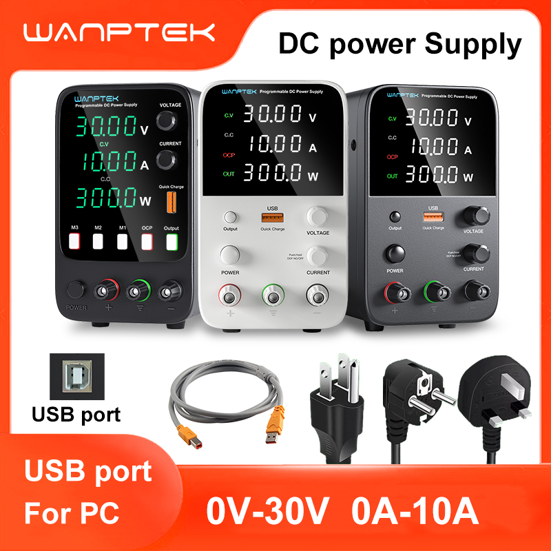 Programmable Dc Power Supply 60V 5A - Catu Daya Laboratorium Wanptek 30V 5A