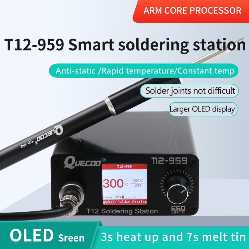 Soldering Station T12 Oled - Stasiun Penyolderan T12-959 V5.1, Solder Elektronik