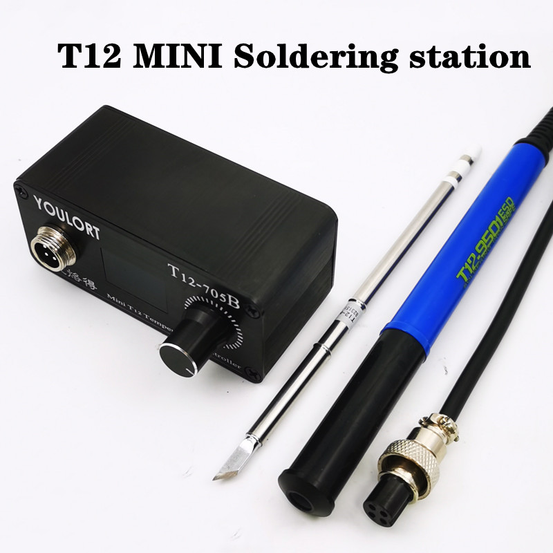 Soldering Station T12 Oled - Solder T12-705B MINI, stasiun Solder OLED