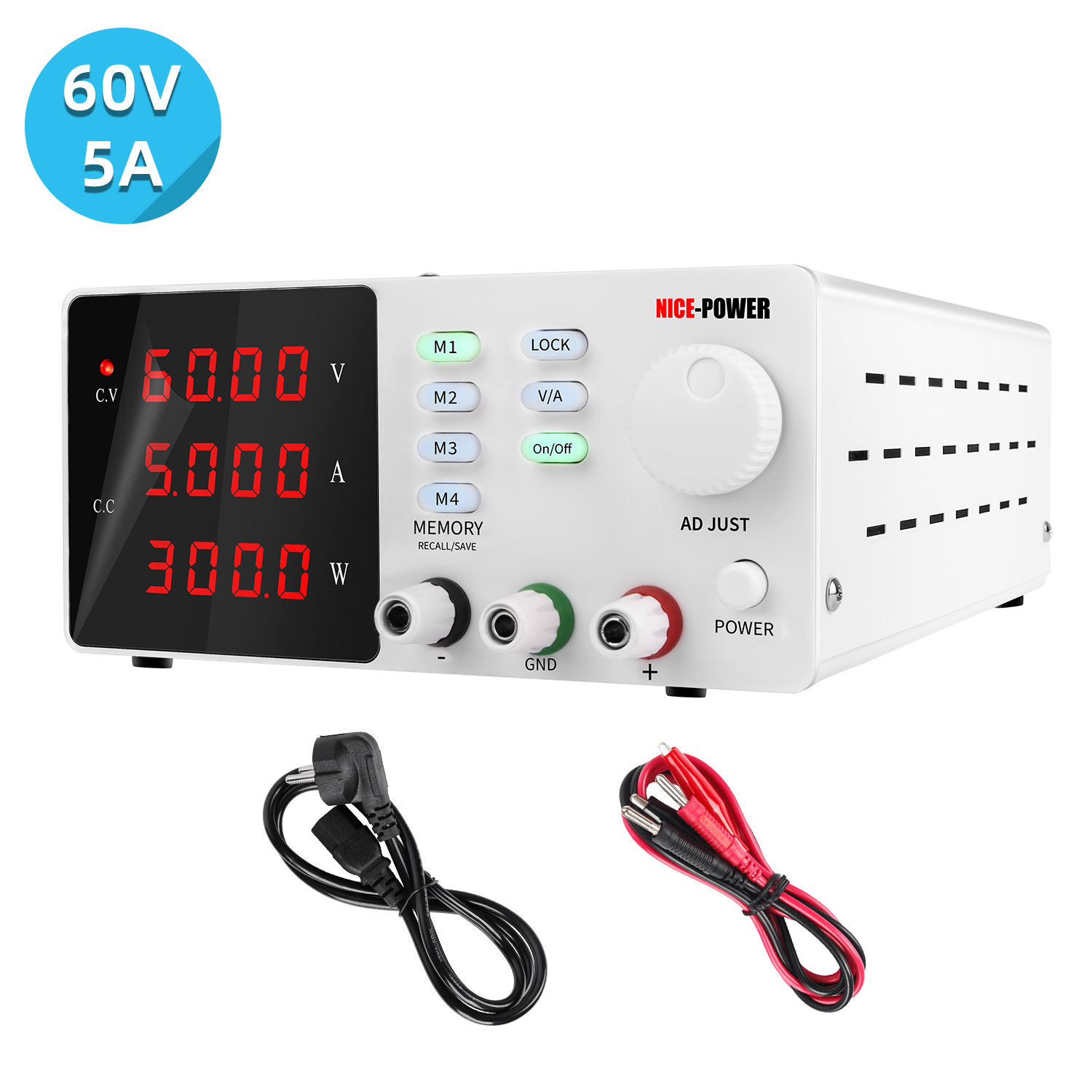 Programmable Dc Power Supply 60V 5A - Desain Baru Catu Daya Digital Terprogram