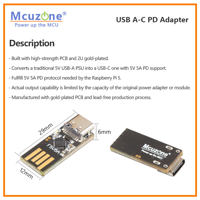 Adaptor Raspberry Pi5 USB A-C  - Banana Pi Bpi-M5 ulasan dan harga