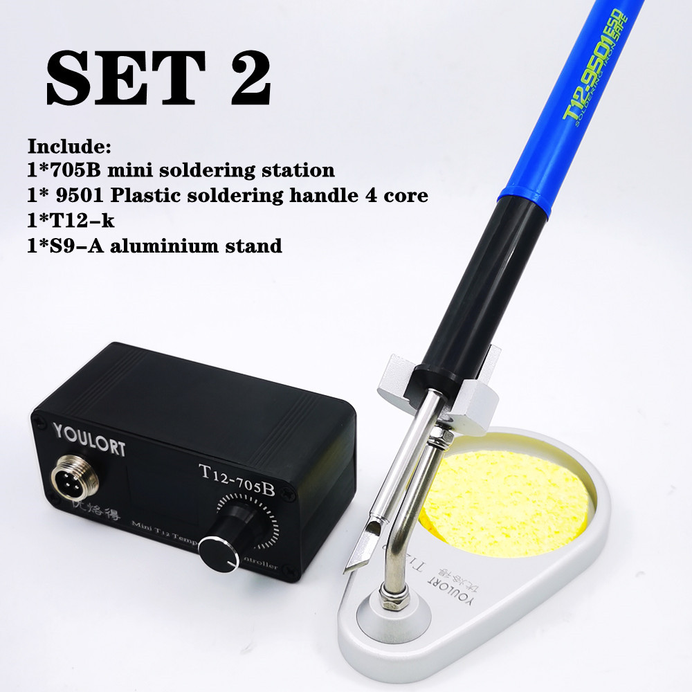 Solder T12-705B MINI, stasiun  - Soldering Station T12 Oled ulasan dan harga