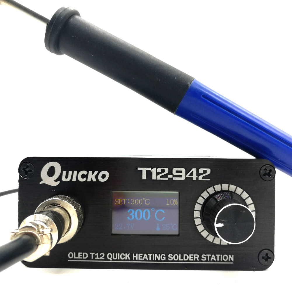 QUICKO MINI T12 STC OLED Digit - Soldering Station T12 Oled ulasan dan harga