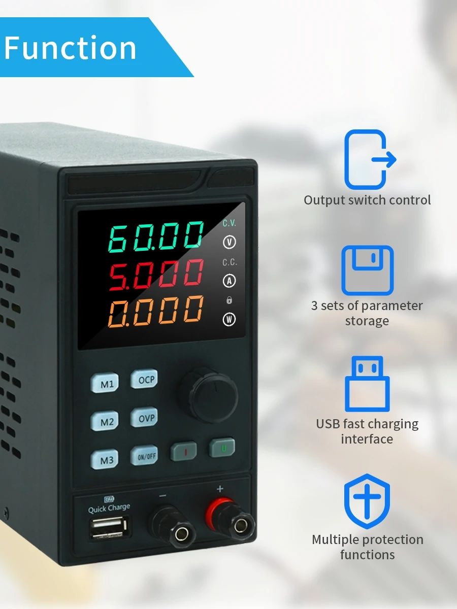 MYAMI 30V 32V 10A dengan USB/R - Programmable Dc Power Supply 60V 5A ulasan dan harga