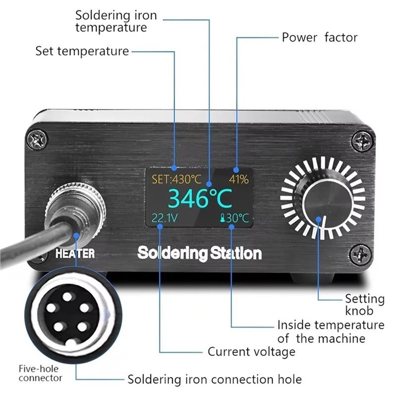 ABYN-Professional T12 Stasiun  - Soldering Station T12 Oled ulasan dan harga