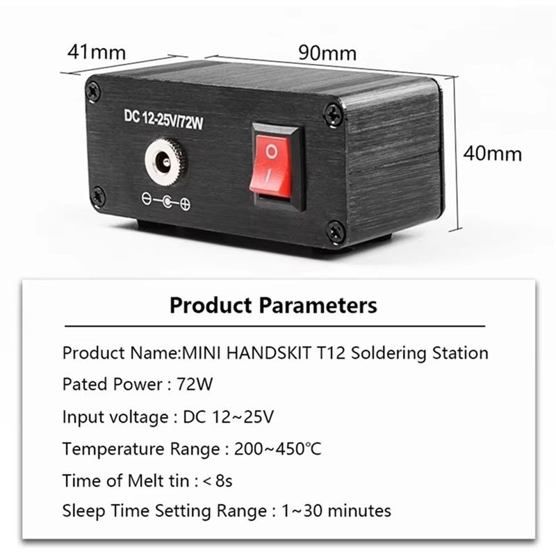 B03C-T12 Stasiun Penyolderan D - Soldering Station T12 Oled ulasan dan harga
